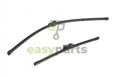 Щітки склоочисника К-кт (65+35см) Push Button 19mm безкаркас. Fiat/Nissan 12- DENSO DF-041