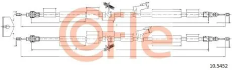 Трос ручного гальма зад. Ford Kuga 08- 1940/1803+1850/1715 COFLE 10.5452
