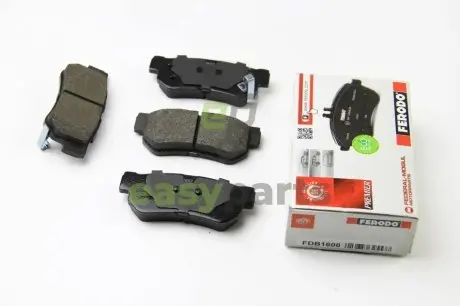 Колодки тормозные задние Hyundai Getz/Santa FE/Tucson 01- (mando) FERODO FDB1606