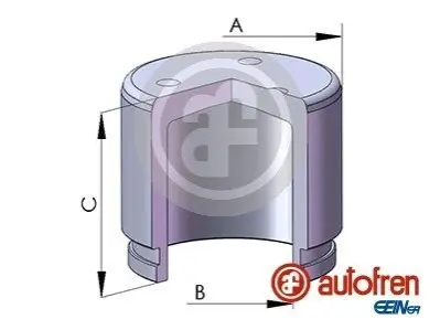 (Ø 48mm) Поршень гальмівного суппорта Nissan Patrol GR I/II/Toyota Land Cruiser 100, 88-02 AUTOFREN D025381 (фото 1)