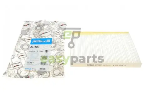 Фільтр салону VW Golf 1.6/1.8/1.9SDI/1.9TDI/2.0-16V 97- Purflux AH104