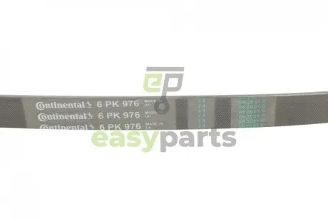 Ремінь генератора Peugeot Partner/307/508 02-/Citroen Berlingo/C2/C3/C4/C5 1.6 HDi 04- Contitech 6PK976