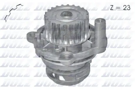 Водяний насос Caddy III/Octavia/Golf IV/V/Passat/Polo 1.6/2.0 97- DOLZ A198