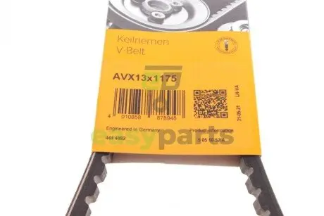 Ремінь генератора VW T4 2.4D 90-98/Suzuki Vitara 2.0TD 94-03/Toyota Land Cruiser 3.0TD/4.0 84-96 Contitech AVX13x1175