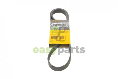 Ремінь генератора Renault Kangoo 1.9dTi/dCi 00-/Peugeot 107 1.0 05-14/Toyota Aygo/Yaris 1.0/1.8 05- Contitech 6PK1210