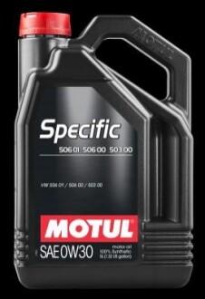 Олива моторна 0W-30 5L Specific VW 503.00, VW 506.00, VW 506.01 MOTUL 106437