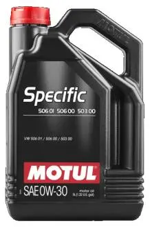 Олива моторна 0W-30 5L Specific VW 503.00, VW 506.00, VW 506.01 MOTUL 106437