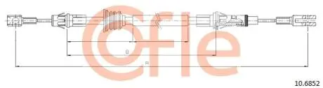 Трос ручного гальма перед. Opel Movano/Renault Master/Nissan Interstar 10/97- 1175/946 COFLE 10.6852