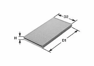 Фото фільтр салону Berlingo/Partner 03-08/Xsara 97-05 CLEAN FILTERS NC2135 Фільтр салону Berlingo/Partner 03-08/Xsara 97-05 CLEAN FILTERS NC2135