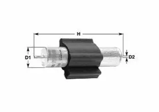 Фільтр паливний Audi A4/A5/A8/Q5/Q7 2.0TDI 08- CLEAN FILTERS MG1669