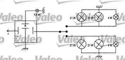 Реле поворотів (12V) Audi 80/100/Peugeot 205/Renault 19/Fiat Uno 66-07 Valeo 641426