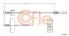 Трос ручного гальма(середній) L 1190mm Opel Vivaro 2.0 16V, 1.9DTI 08.01, 2.5DTI 05.03- COFLE 11.6802 (фото 1)