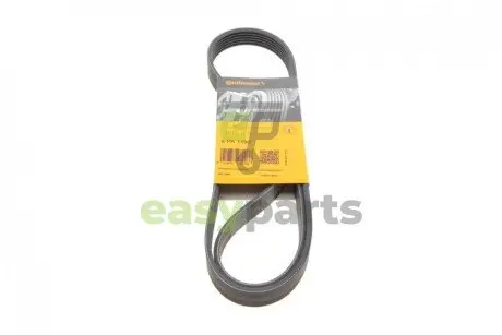 Ремінь генератора Renault Kangoo 1.9D 97-/Mazda 3/6/CX-5 2.2D 12-/Fiat Scudo 2.0 00-06 Contitech 6PK1190