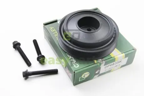 Шків колінвалу Transit (V347) 2.4TDCi 06- (+болт) BGA DP0835K