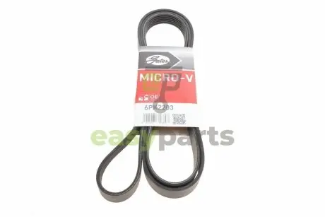 Ремінь генератора MB Sprinter 2.3 96-06 M111 Gates 6PK2203