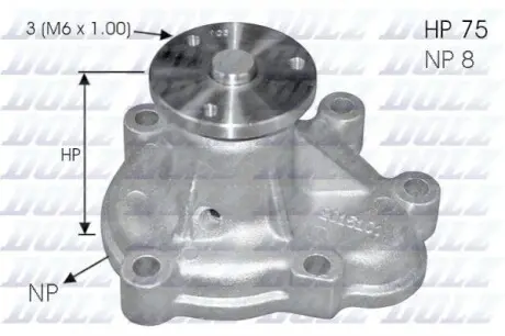 Водяний насос Combo/Astra G/H/Corsa 1.7Di/CDTi 00- DOLZ O144