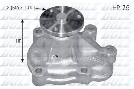 Водяний насос Combo/Astra G/H/Corsa 1.7Di/CDTi 00- DOLZ O142