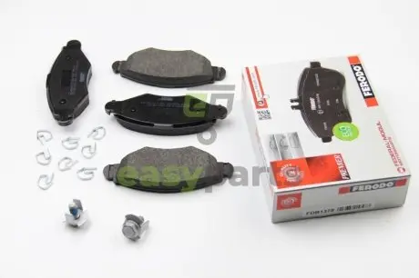 Тормозные колодки перед. Peugeot 206/306 94- FERODO FDB1378