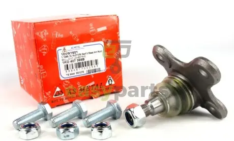 Опора кульова (передня/знизу/R) VW Caddy 03- ASMETAL 10VW1601