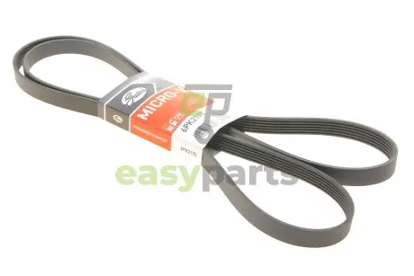 Ремінь генератора MB Vito OM611 (+AC) Gates 6PK2175 (фото 1)