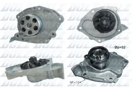Водяний насос Megane/Laguna/Scenic 1.9dCi 02- DOLZ R234