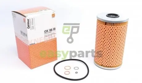 Фільтр масляний BMW 3/5 2.5TDI/Opel Omega B 91-03 MAHLE / KNECHT OX96D