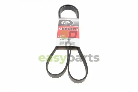Ремінь генератора VW T4/Renault Laguna II/Peugeot 407/807/Citroen C5/C8 2.0-3.0 90-10 Gates 6PK1590