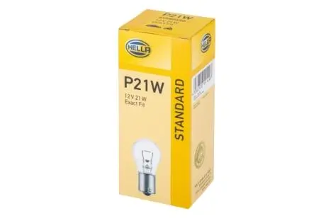 Автолампа BA15S 12V 21W P21W HELLA 8GA002073121