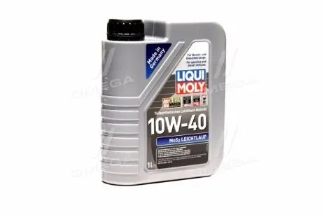 LM 1л LEICHTLAUF MoS2 10W-40 масло моторне напівсинтетичне LIQUI MOLY 1930 (фото 1)