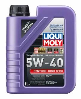 Моторное масло Synthoil High Tech 5W-40 синтетическое 1 л LIQUI MOLY 1924 (фото 1)