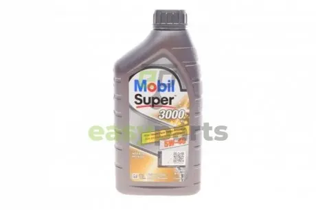 Олива двигуна 1L Super 3000 X1 5W40 (ACEA A3/B3 A3/B4 BMW LL-01 GM-LL-B-025 MB 229.3 VW 502.00/505.00 RN0710 / RN0700 Porsche A40 Peugeot/Citroën B71 2296) MOBIL 152567