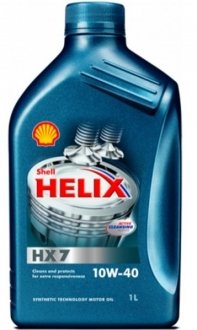 1л Helix HX7 10W-40 масло напівсинт. API SN/CF ACEA A3/B3, A3/B4 JASO SG+ MB 229.3 VW 502.00/505.00 Renault RN0700/RN0710 SHELL 550040293
