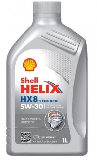 Олива двигуна 1L Helix HX8 ECT 5W30 1L (ACEA C3 VW 504.00/507.00 MB 229.31/229.51) SHELL 550048140 (фото 1)