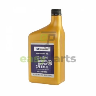 Моторне масло Certified Motor Oil 5W - 30 синтетичне 0.95 л SUBARU SOA427V1410 (фото 1)