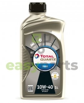 Моторное масло Quartz 7000 10W-40 полусинтетическое 1 л TOTAL 216674