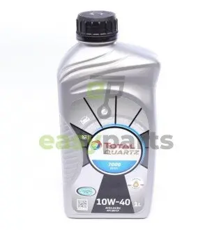 214111 Олива двигуна 1L Quartz Diesel 7000 10W40 (ACEA A3/B4 API SL/CF PSA B71 2294/B71 2300 VW 501.01/505.00 MB 229.1) TOTAL 201534