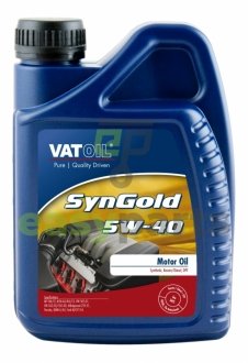 Моторное масло SynGold 5W-40 синтетическое 1 л VATOIL 50010 (фото 1)