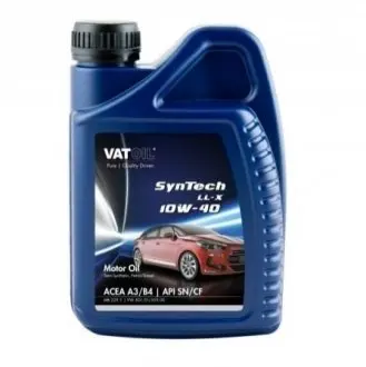 Моторное масло Syntech LL-X 10W-40 полусинтетическое 1 л VATOIL 50648