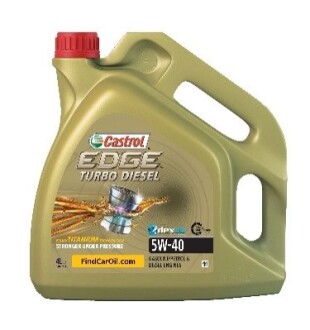 Олива моторна 5W-40 4L EDGE Titanium GM DEXOS2,Fiat 9.55535-S2,Ford WSS-M2C917-A CASTROL 1535ba