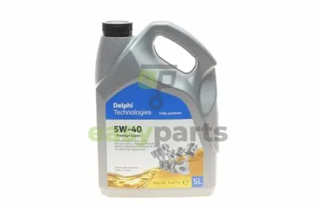 Олива 5W40 Prestige Plus (5L) (VW 502 00/505.00/MB 229.3/MB 226.5/Renault RN0710/Porsche A40/JASO MA2) Delphi 25067064
