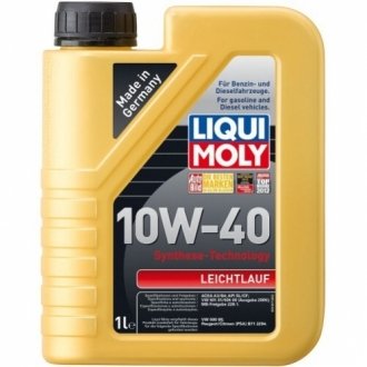 LM 1л LEICHTLAUF 10W-40HD масло моторне напівсинт. LIQUI MOLY 9500 (фото 1)