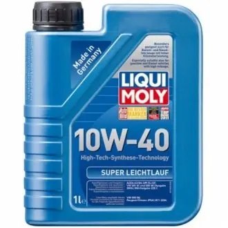 LM 1л SUPER LEICHTLAUF MOTOROIL 10W-40 масло мотор.півс. LIQUI MOLY 1928 (фото 1)