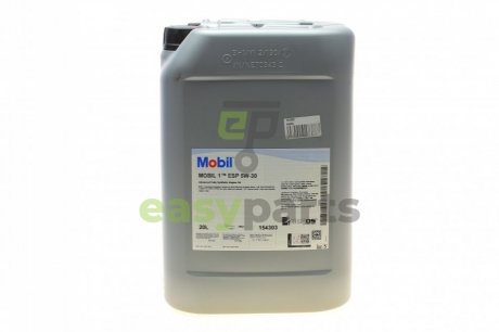 Моторное масло 1 ESP Formula 5W-30 синтетическое 20 л MOBIL 154303 (фото 1)