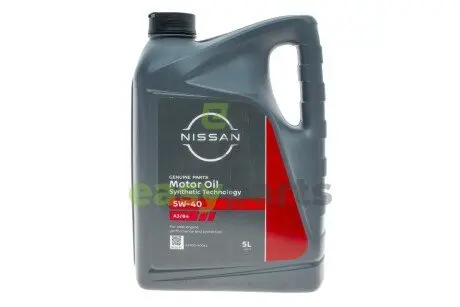 Олива моторна 5W40 (5л) (A3/B4) NISSAN Ke90090042