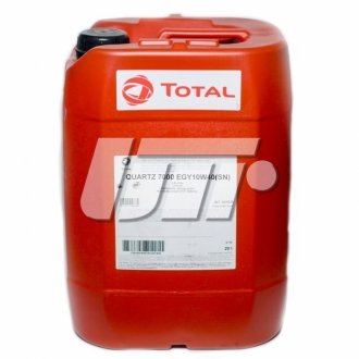 Моторне масло Quartz 7000 Energy 10w - 40 Напівсинтетичне 20 л TOTAL 201529