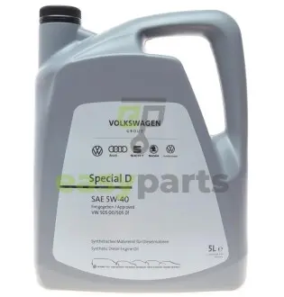Олива 5W40 Special D (5L) (VW505 00/505 01) VAG GS55505M4