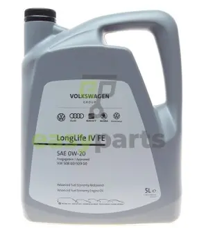 Олива 0W20 LongLife IV (5л) VW 508.00/509.00 VAG GS60577M4