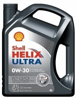 4л Helix Ultra 0W-30 ECT C2/C3 масло синт. ACEA C2/C3 API SN, VW504.00/507.00, MB 229.52/229.51/229.31, Fiat 9.55535-GS1, Porsche C30. SHELL 550042353