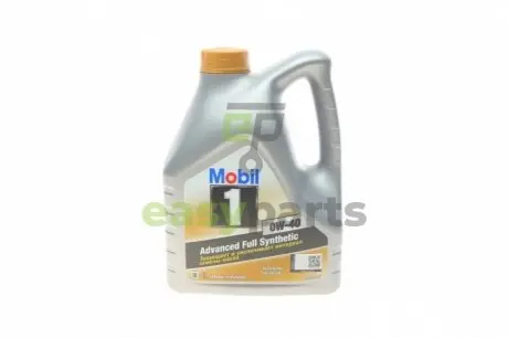 Олива двигуна 4L 1 FS 0W40 (ACEA A3/B3 A3/B4 MB 229.3/229.5 SAAB Nissan GT-R Porsche A40,Fiat 9.55535/M2 VW 502.00/505.00/503.01) MOBIL 153692