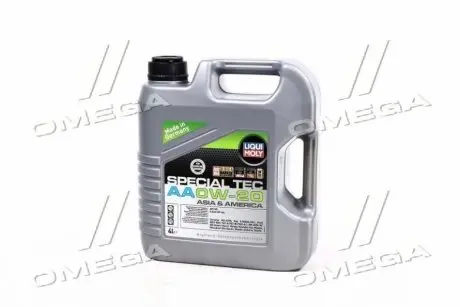 Моторное масло Special Tec AA 0W-20 синтетическое 4 л LIQUI MOLY 8066